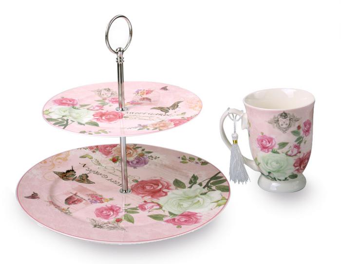 Pink Sweet Garden Set Cana si Fructiera [1]