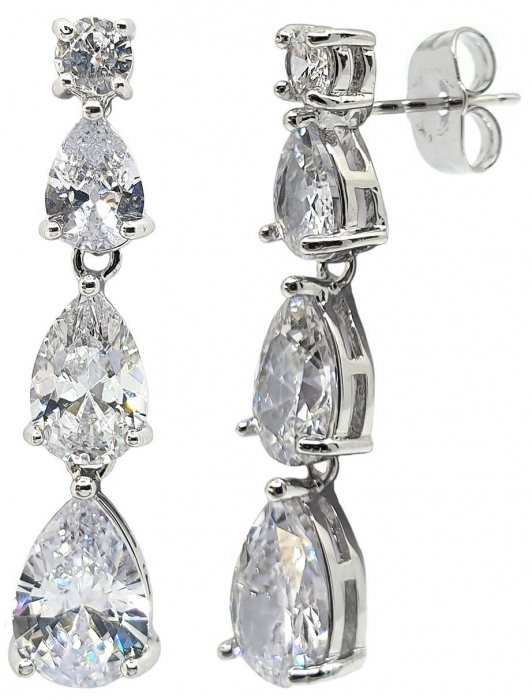 Set Colier si Cercei Crystal Mireasa Wedding [7]