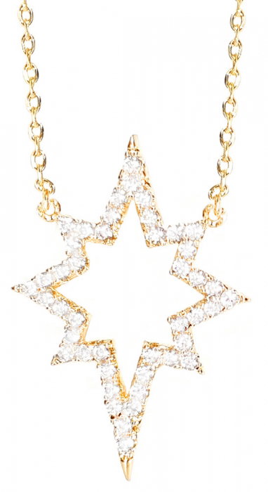Colier Gold Sparkle Star [1]