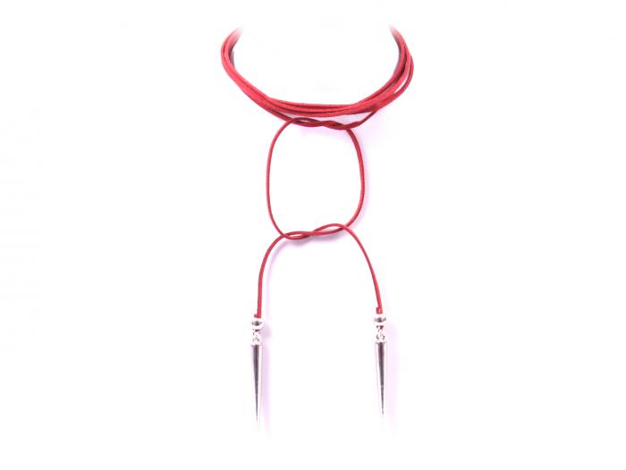 Choker Borealy Thorn Red Leather [3]