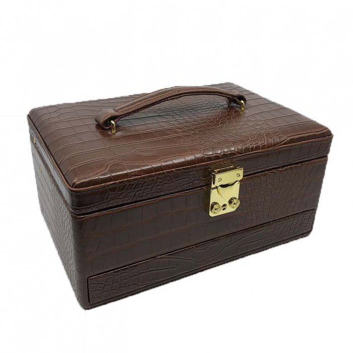 Cutie Bijuterii din Piele Brown Croco [2]