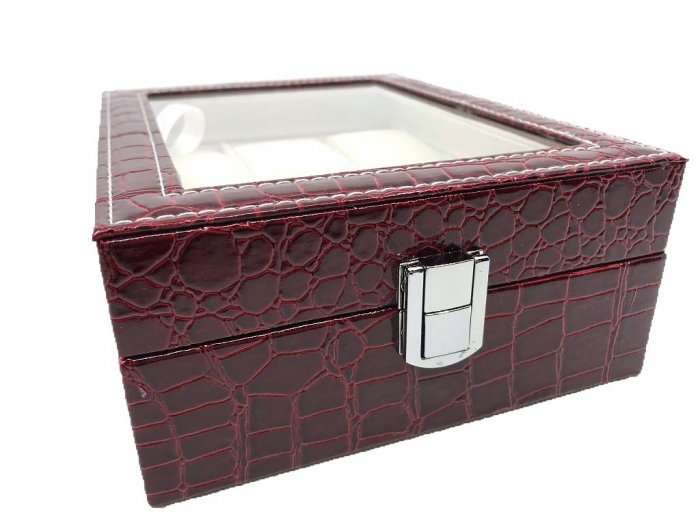 Cutie de 6 ceasuri Bordo Croco [2]