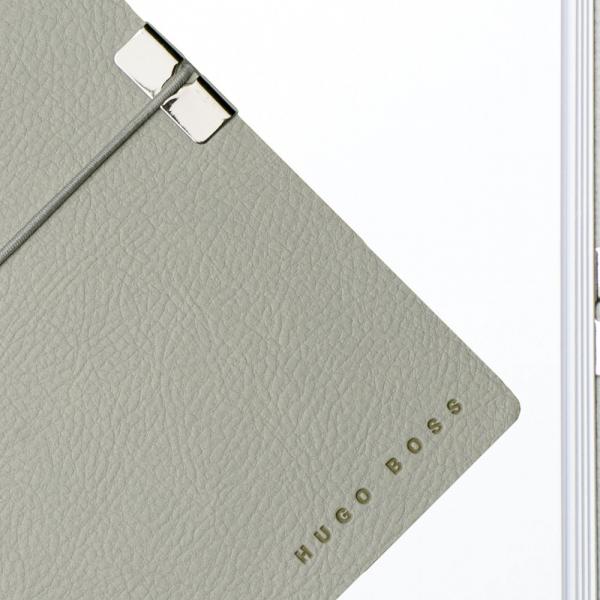 Set CEAS ELECTION PREMIUM SLIM LINE – SILVER S si Note Pad Grey HUGO BOSS [3]