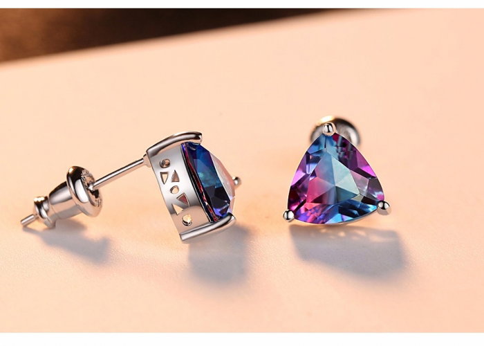 Cercei Argint 925 Colorful Blue Topaz [2]