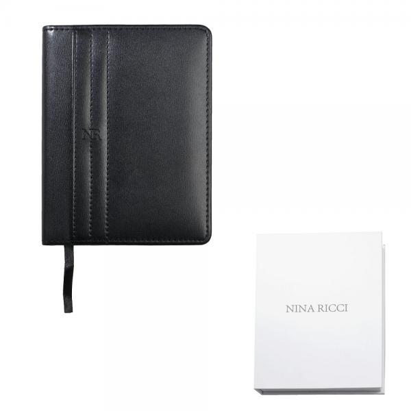 Elegant Black Gift Set Agenda Nina Ricci si Esarfa Flowers - personalizabil [2]