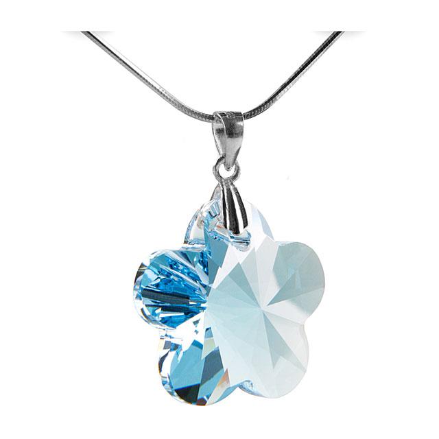 Colier 20 mm Flower Aquamarine [1]