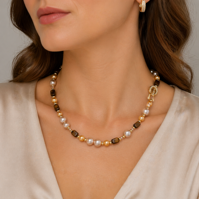 Colier Elegant Perle Harmony Gold [2]