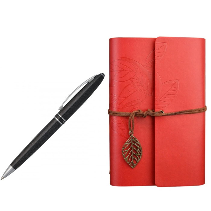 Ballpoint pen Ungaro Lustrini & Agenda Red Leaf [1]