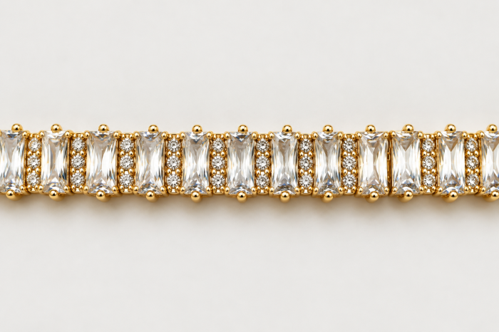 Brăţară Long Crystals Gold [1]