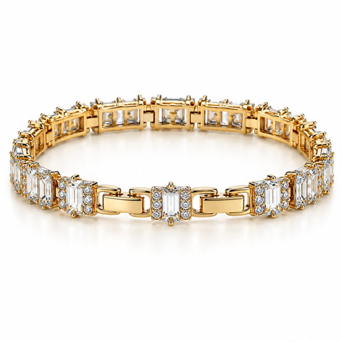 Brăţară Long Crystals Gold [4]