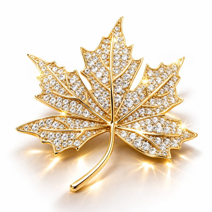 Brosa Marple Leaf & Esarfa Matase [1]