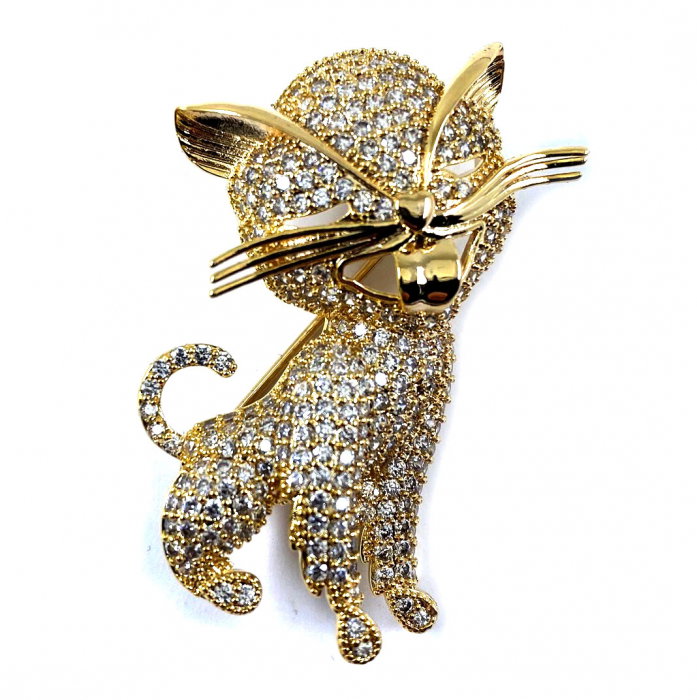 Brosa Pisica Gold [1]