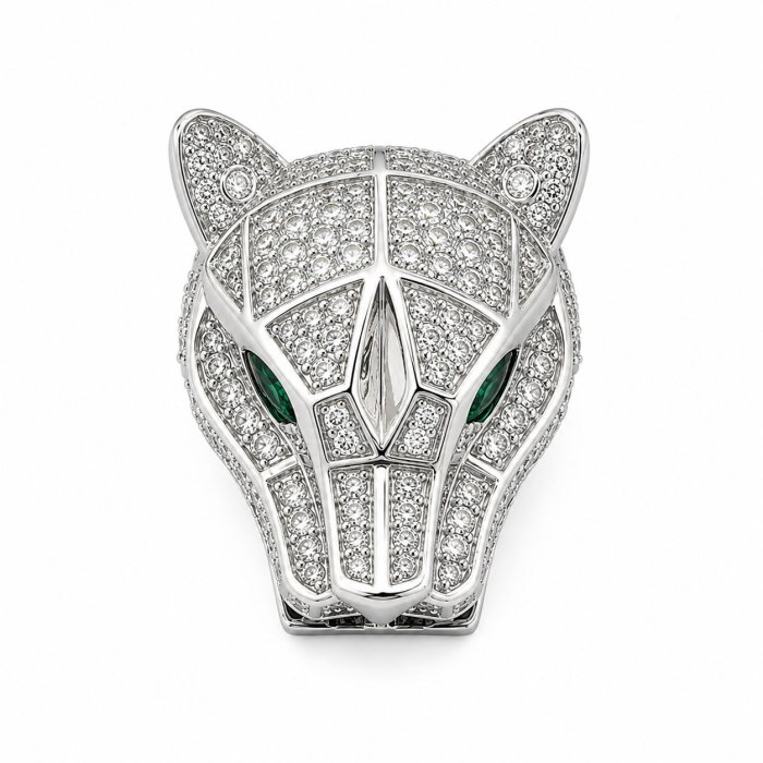 Broșă Tiger Luxury cu Cristale – Bijuterie Premium pentru Femei [1]