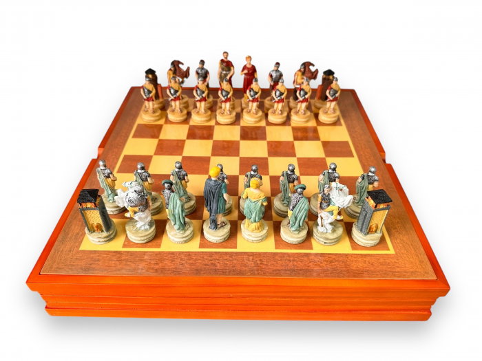 Premium Chess Game, cu figurine lucrate manual Roma Antica [1]