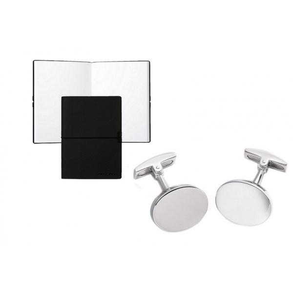 Set Butoni Personalizabili Borealy Argint 925 si Note pad Black Hugo Boss [1]