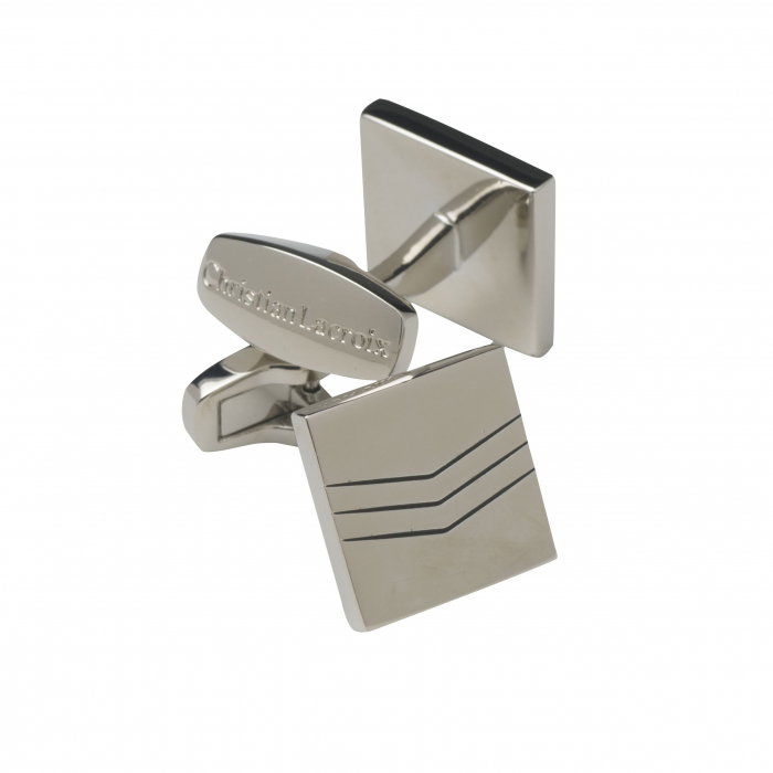Butoni Double Chevron Christian Lacroix & Cravata Matase Borealy [2]