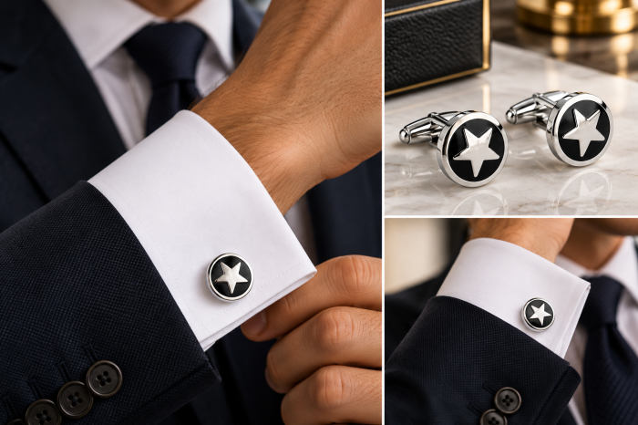 butoni-camasa-barbati-silver-star [2]