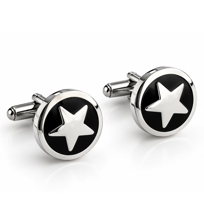 butoni-camasa-barbati-silver-star [1]