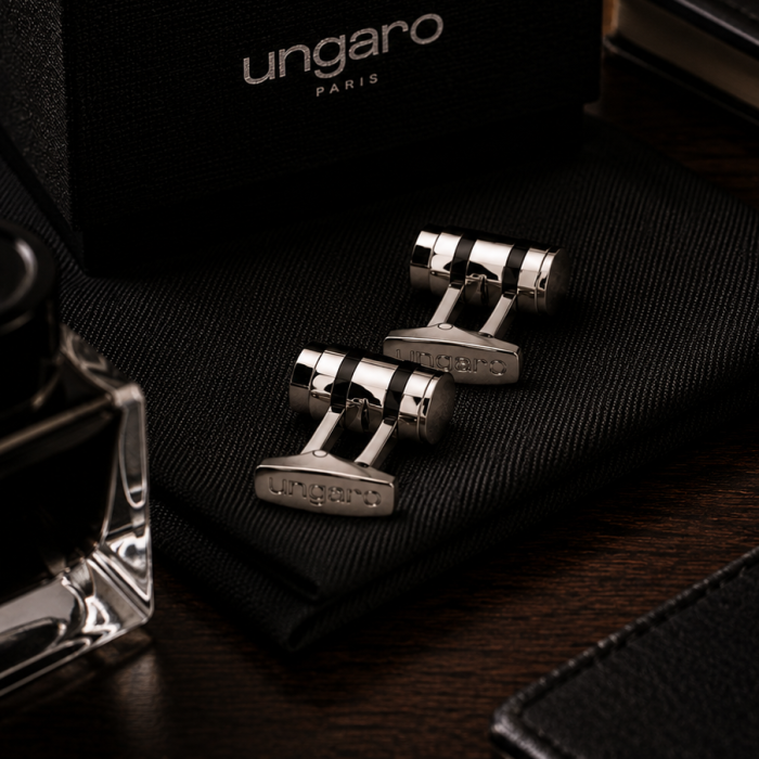 Cadou Uomo Ungaro Pix Roller Chrome & Butoni Ungaro Black [4]