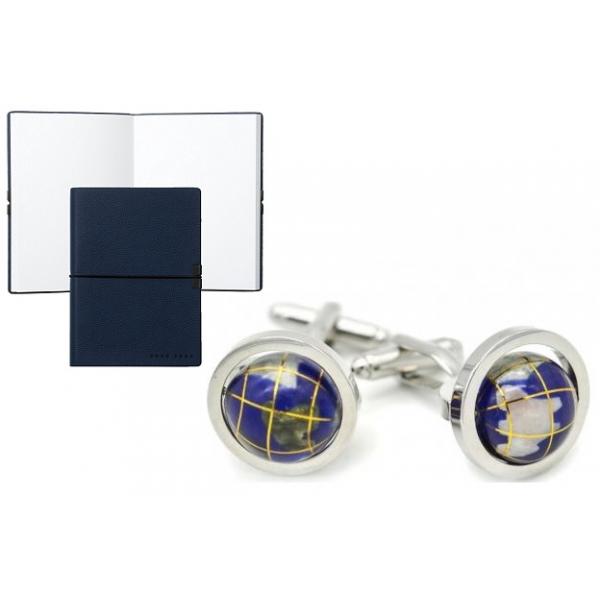 Set Butoni World Traveler si Note Pad Blue Hugo Boss [1]