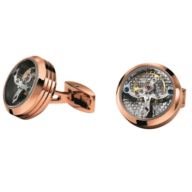 Butoni TF Est. 1968 Tourbillon Luxury - Placaţi cu aur roz - Made in Switzerland [1]