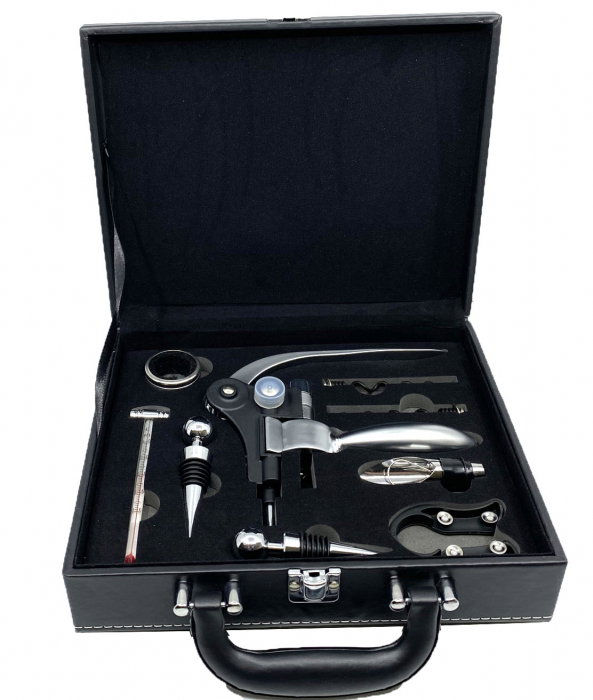 Cadou Accesorii Vin Premium Black 9 piese Kitchen [3]