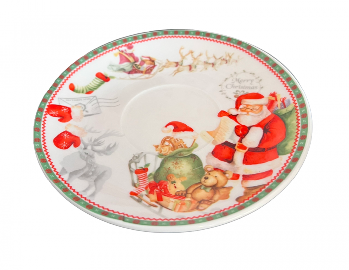 Cadou Set 2 Cani Merry Christmas cu farfurioare [4]