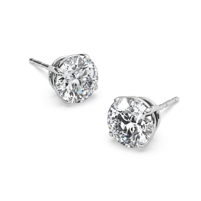 Set cadou femei British cu eșarfă din cașmir, mănuși bej din piele naturală și cercei One Diamond [2]