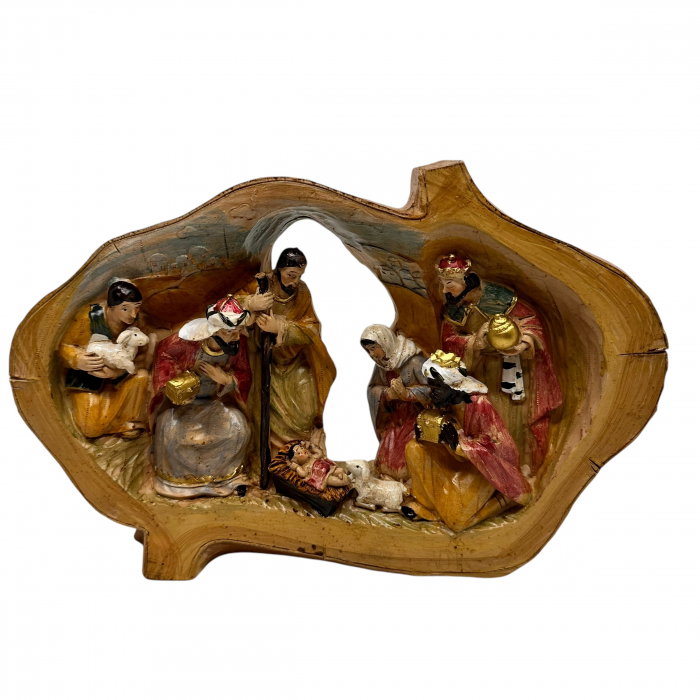 Cadou Craciun Rustic Decoratiune Scena Nasterea Domnului [1]