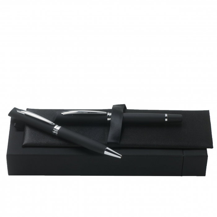 Set Soft Black Ballpoint pen & Rollerball pen Cerruti 1881 [2]