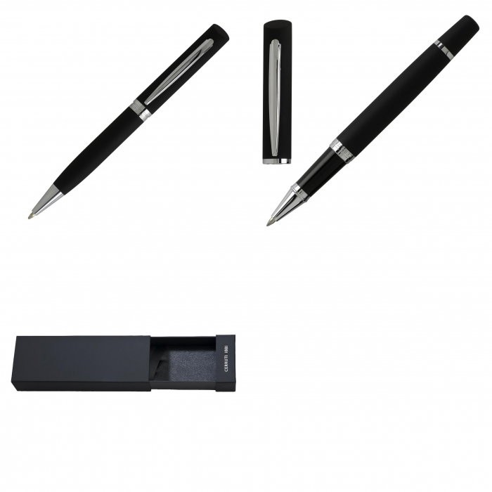 Set Soft Black Ballpoint pen & Rollerball pen Cerruti 1881 [3]
