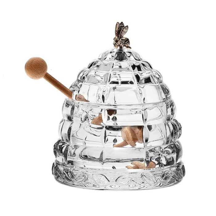 Honey Bee Recipient Miere din Cristal Bohemia 12 cm [5]
