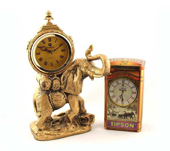 Cadou Elephant Clock & Tipson Tea [1]