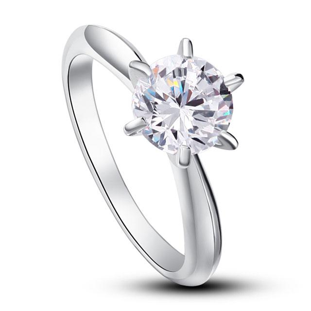 Inel Borealy Argint 925 Simulated Diamond Solitaire Lux Marimea 7 [1]