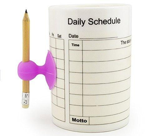 Cana portelan "Schedule" orar pe care se poate scrie si sterge [1]