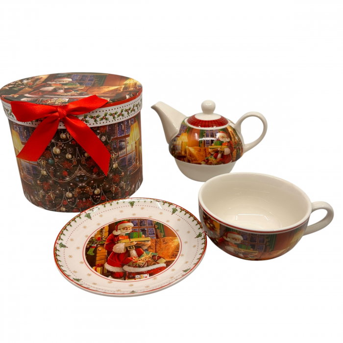 Cadou Craciun Ceainic cu ceașcă Craciun Santa Tea [4]