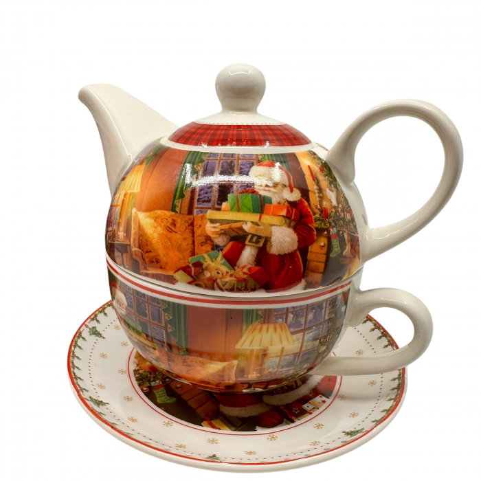 Cadou Craciun Ceainic cu ceașcă Craciun Santa Tea [2]