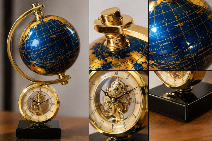 Ceas World Clock Bleumarine [2]