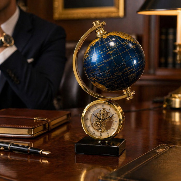 Ceas World Clock Bleumarine [1]