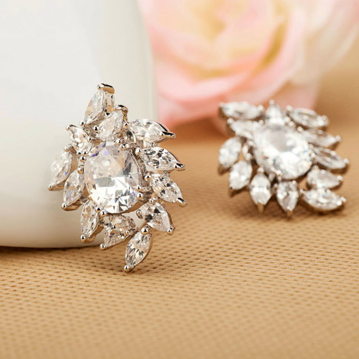 Cercei Bridal Flower Glamour [2]
