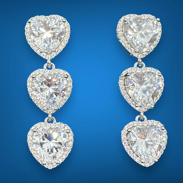 Cercei Sapphire Hearts [4]
