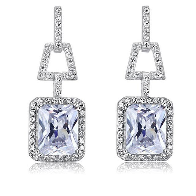 Cercei Borealy Argint 925 Simulated Diamonds 4 Carat [1]