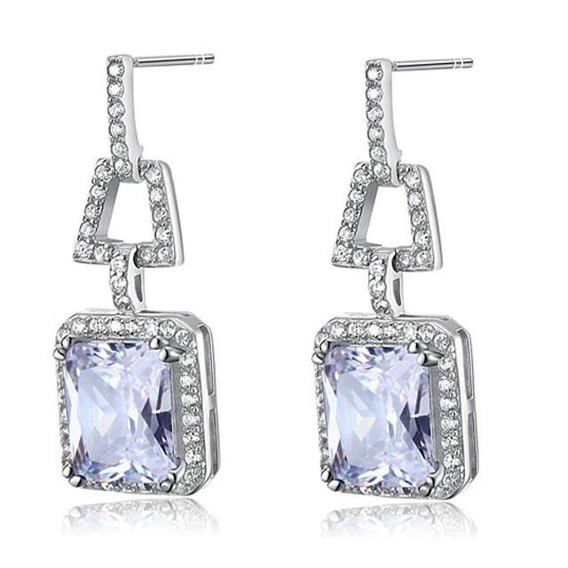 Cercei Borealy Argint 925 Simulated Diamonds 4 Carat [2]