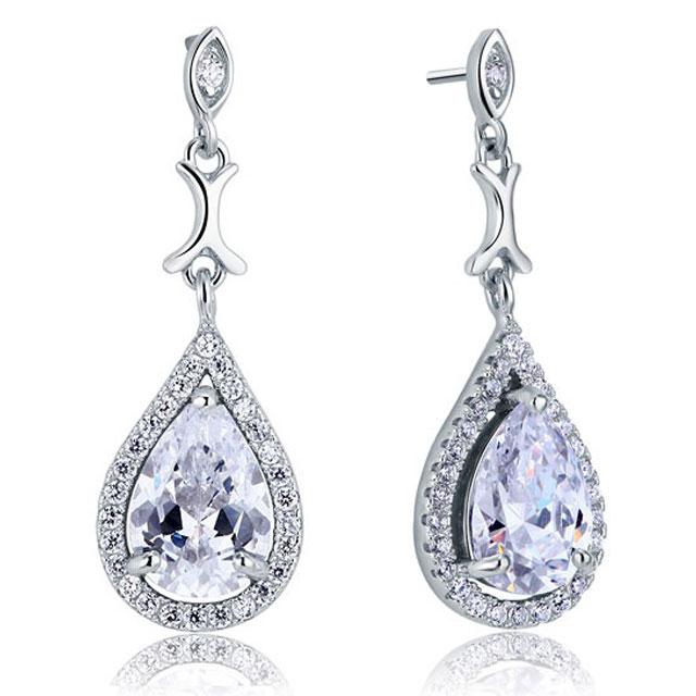 Cercei Borealy Argint 925 Simulated Diamond Delicate Bride [3]