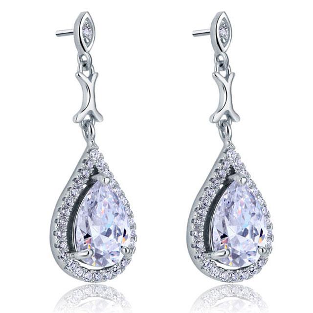 Cercei Borealy Argint 925 Simulated Diamond Delicate Bride [2]