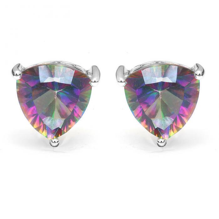 Cercei Triangle Rainbow Topaz 5 carate Argint 925 [1]