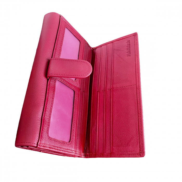Cadou Femei Portofel Dublu Red - piele naturala [5]