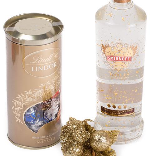 Smirnoff Vodka foite aur 23 kt Limited Collection + Decoratiune de Craciun din Ceramica [4]