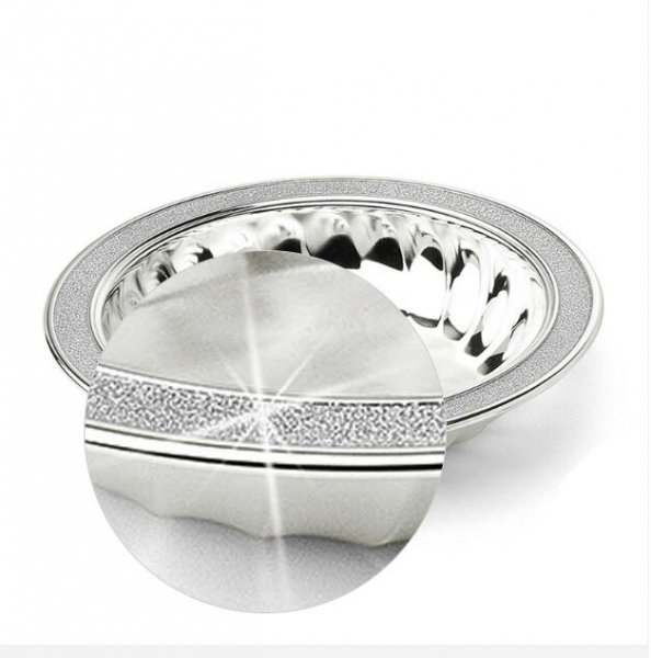 Bol Melody placat cu argint și margine glitter by Chinelli, made in Italy [2]