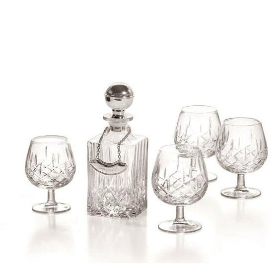 Cognac Set With Crystal Bottle Silver Plated by Chinelli [1]